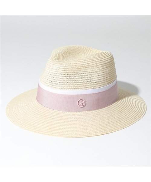 Maison Michel(メゾンミッシェル)/1002049003  HENRIETTA HAT ストロー ハット 中折れ帽 帽子 NaturalPink レディース/NaturalPink