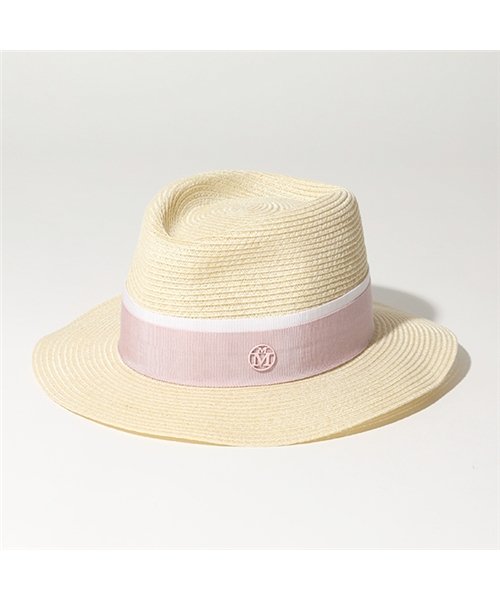 Maison Michel(メゾンミッシェル)/1003038003 ANDRE HAT ストローハット 帽子 NATURAL－PINK レディース/ナチュラルピンク