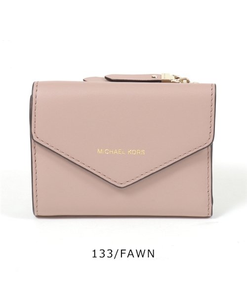 MICHAEL KORS(マイケルコース)/BLAKELY ブレイクリー レザー 二つ折り財布 ミニ財布 豆財布 カラー4色 レディース/ピンクベージュ