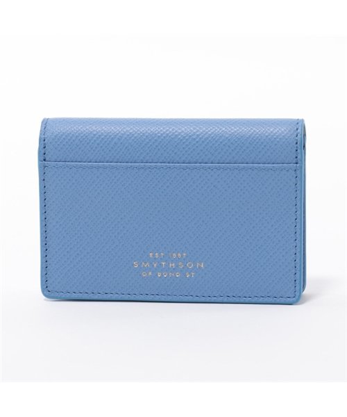 SMYTHSON(スマイソン)/PANAMA C/CASE 1017126 レザー カードケース 名刺入れ NILE－BLUE レディース/NILEBLUE