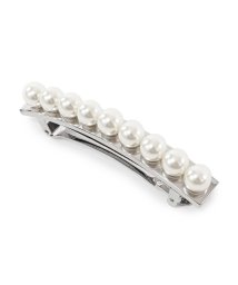 France Luxe(フランスラックス)/Pearl and Metal Barrette 5644 パール スモール バレッタ 髪留め ヘアーアクセサリー カラー2色/Silver