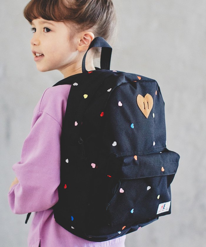 クーポン 別注 Mei メイ デイパック Mサイズ ハート グリーンレーベルリラクシング キッズ Green Label Relaxing Kids Magaseek