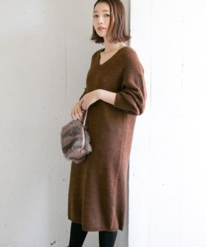Urban Research Rosso アーバンリサーチ ロッソ 片畦vネックニットワンピース マガシーク Magaseek ファッション通販商品紹介ブログ