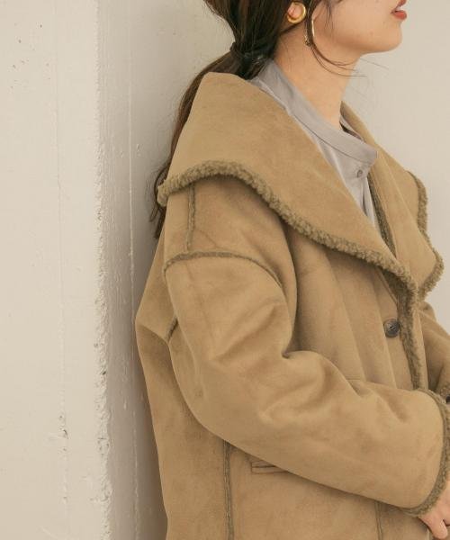 セール フェイクムートンリバーシブルコート アイテムズ アーバンリサーチ レディース Items Urbanresearch Magaseek