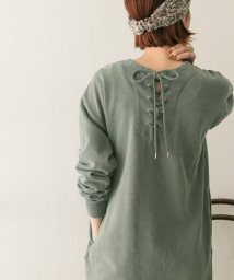 URBAN RESEARCH(アーバンリサーチ)/R JUBILEE　Back Laceup Sweat Dress/DGREEN