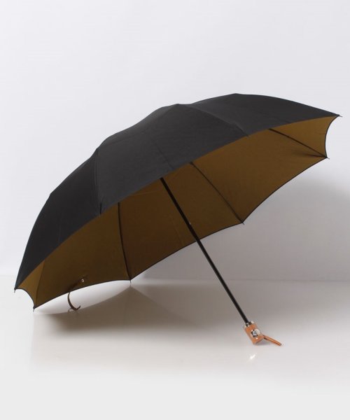 Orobianco（Umbrella）(オロビアンコ（傘）)/無地リバーシブル折り畳み傘/BLACK/YELLOW