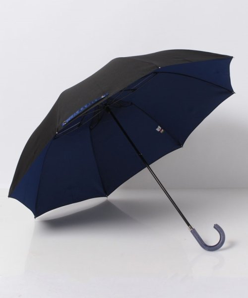 Orobianco（Umbrella）(オロビアンコ（傘）)/無地バイカラー雨晴兼用折り畳み傘/BLACK/BLUE