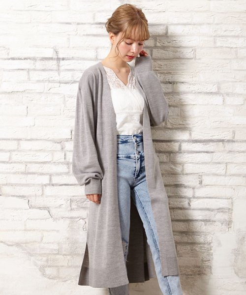 セール イング Ingni 12g天竺サッシュ付ロングカーデ Magaseek