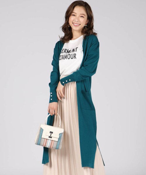 袖口パール釦スーパーロングカーディガン レディースファッション 阪急百貨店公式通販 Hankyu Fashion