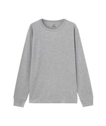 MAC HOUSE(men)(マックハウス（メンズ）)/Navy ネイビー ワッフル ロングTシャツ MH/03649FW/グレー