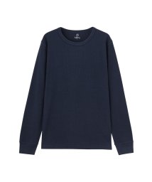 MAC HOUSE(men)(マックハウス（メンズ）)/Navy ネイビー ワッフル ロングTシャツ MH/03649FW/ネイビー