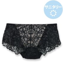 fran de lingerie(フランデランジェリー)/LacyQueen レーシークィーン コーディネート総レースサニタリー/ブラック系1