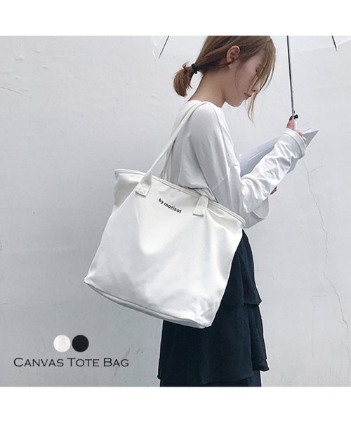セール トートバッグ レディースバッグ キャンバス ロゴ 鞄 ハンドバッグ ファスナー付き カジュアル ミニミニストア Miniministore Magaseek