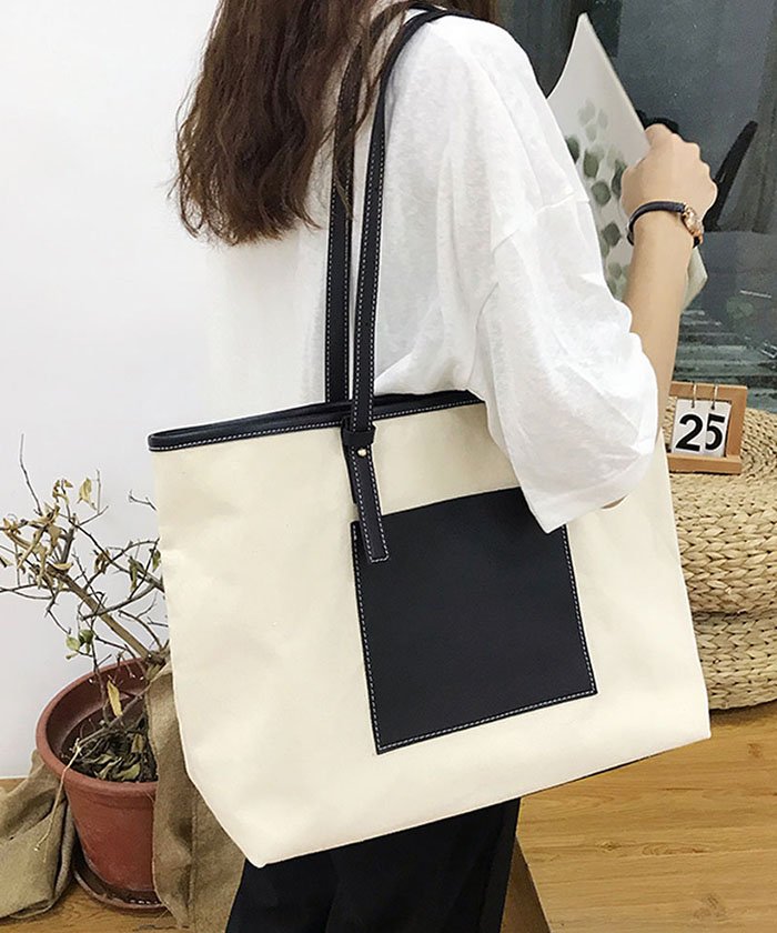 セール トートバッグ レディースバッグ ハンドバッグ キャンバス 無地 シンプル 通勤通学 おしゃれ ミニミニストア Miniministore Magaseek