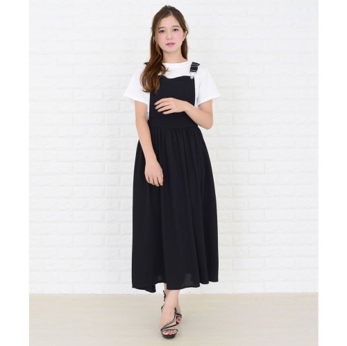 ふんわりサロペットワンピース オールインワン レースレディース Lace Ladies Magaseek