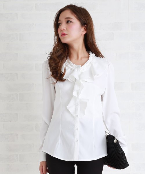 セール レースレディース Lace Ladies ノッチドラペルカラーツーピース風ワンピース ドレス セットアップ Magaseek