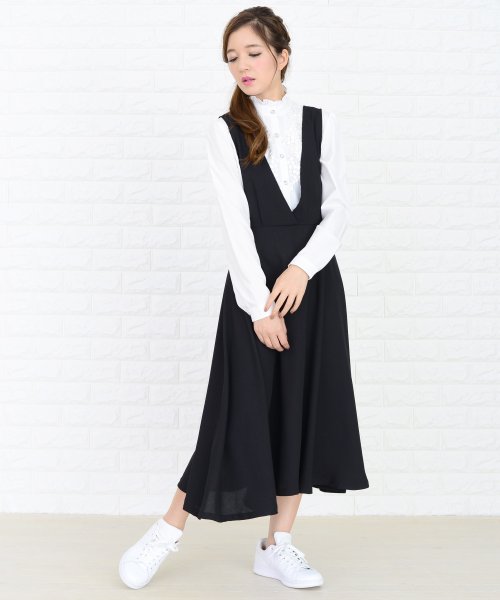 セール 深めvネックジャンパースカート オールインワン レースレディース Lace Ladies Magaseek セール 深めvネックジャンパースカート オールインワン レースレディース Lace Ladies Magaseek