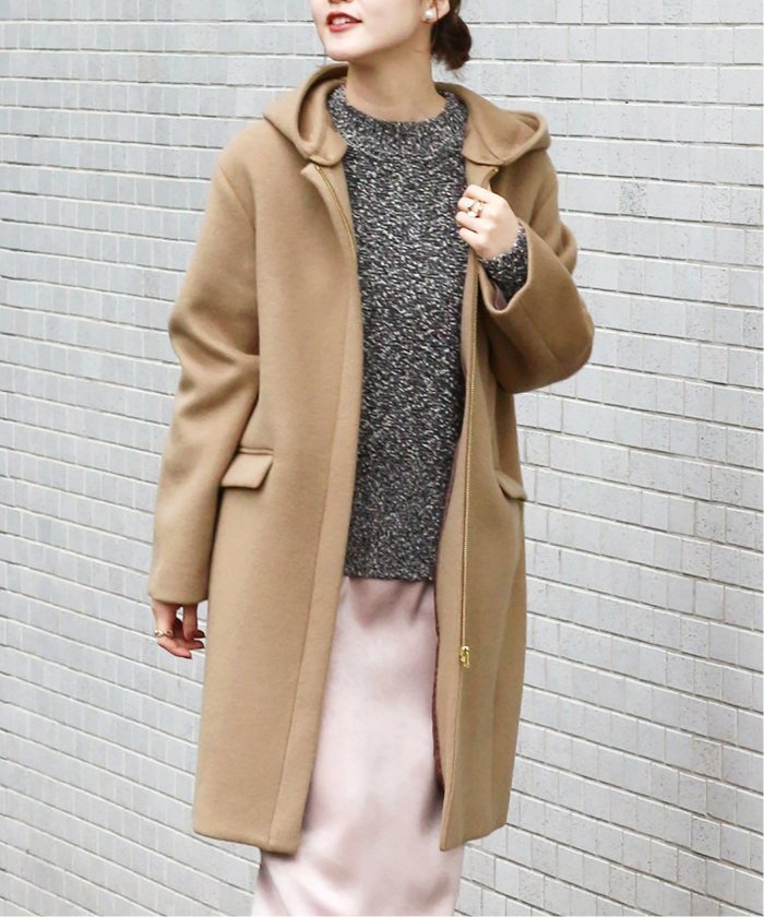 Iena 大hit今年も登場 二重織りシャルムフードコクーンコート フェミニン ガーリ アーバン キャリア カジュアル等テイスト別ファッション通販サイト 特集 セール 福袋