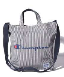 JEANS MATE(ジーンズメイト)/【CHAMPION】デニム2WAYバッグL/オフホワイト