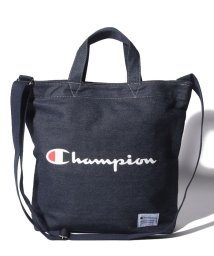 JEANS MATE(ジーンズメイト)/【CHAMPION】デニム2WAYバッグL/ブルー