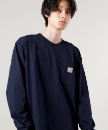 THE CASUAL(ザ　カジュアル)/(カーハート)carhartt M Workwear Pocket LS T Shirt/ネイビー