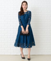 Lace Ladies/ミモレ丈総レースクラシックワンピース・ドレス/502628453