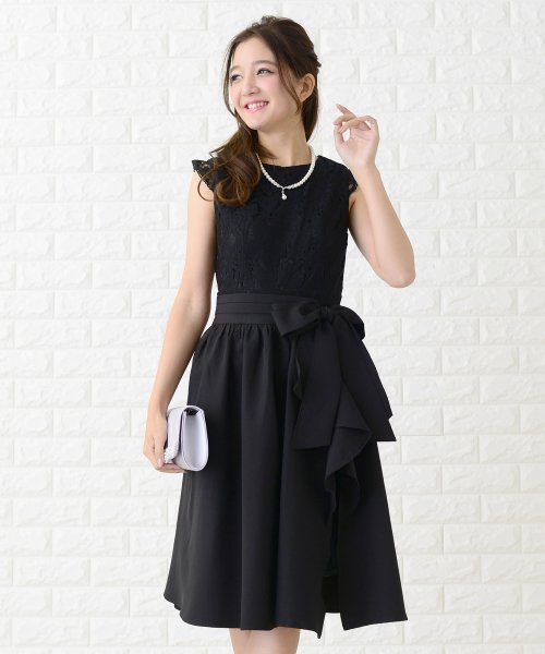 オーバースカート付3wayレースワンピース ドレス レースレディース Lace Ladies Magaseek