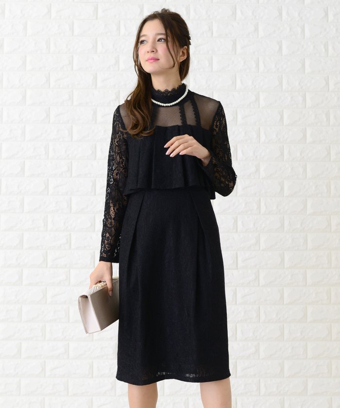 プリーツケープ付きハイウエストデザインワンピース ドレス レースレディース Lace Ladies Magaseek プリーツケープ付きハイウエストデザインワンピース ドレス レースレディース Lace Ladies Magaseek