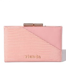 rienda(BAG)(リエンダ（バッグ）)/【rienda】 EMBOSSED BASIC KISS ROCK COIN CARD CASE/PI