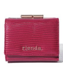 rienda(BAG)(リエンダ（バッグ）)/【rienda】 EMBOSSED BASIC KISS ROCK COIN CARD CASE/RE