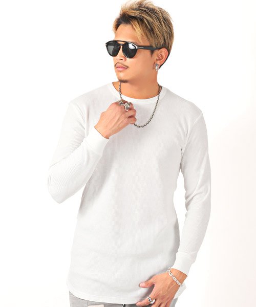 セール 15 Off ワッフルトールロンt ロンt メンズ 長袖tシャツ ワッフル ロング丈 ラグスタイル Luxstyle Magaseek
