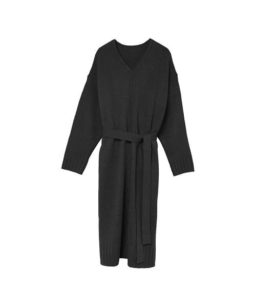 セール シンプルにトレンドを楽しみたいあなたのワンピース 3 5バルキー天竺ベルト付きvネックワンピース ワンピース ワンピース リエディ Re Edit Magaseek