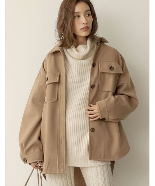 秋冬の大注目アイテムで最旬コーデに仕上げる フェイクウールcpoシャツジャケット ジャケット アウター その他アウター リエディ Re Edit Magaseek