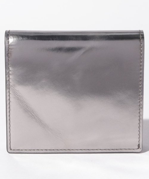 PATRICK STEPHAN(パトリックステファン)/Leather wallet 'compact'/ダークシルバー