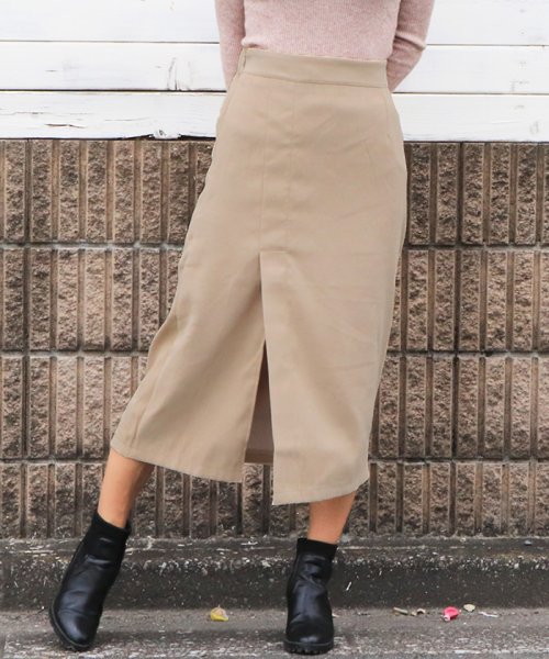 ハイウエストスカート レディース ペンシルスカート スリット ミディアムスカート ミニミニストア Miniministore Magaseek