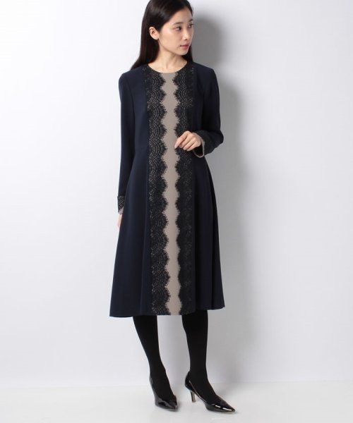 セール レリアン Leilian セレモニー フロントレースワンピース Magaseek