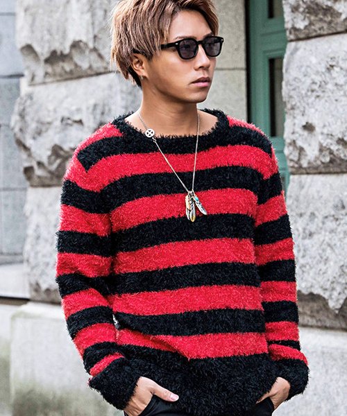 Cavaria フェザーヤーンクルーネック長袖ニットソー メンズ セーター フェザーヤーン ブランド クルーネック 長袖 ニットソー 無地 ボーダー トップス キャバリア Cavaria Magaseek Cavaria フェザーヤーンクルーネック長袖ニットソー メンズ セーター フェザーヤーン ブランド クルーネック 長袖 ニットソー 無地 ボーダー トップス キャバリア Cavaria Magaseek