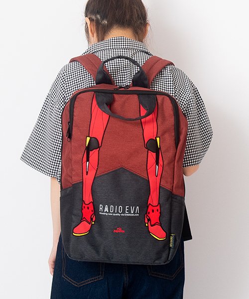 新世紀エヴァンゲリオンコラボ Mis Zapatos Radio Eva バイカラーバックパック デバイス レディース Device Magaseek