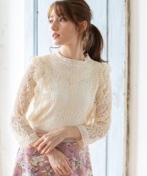 tocco closet(トッコクローゼット)/レースブラウス/Ivory