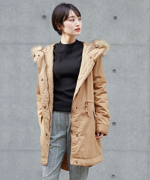 綿ピーチ 薄中綿モッズコート Happy急便 By Verita Jp Happy Exp Magaseek