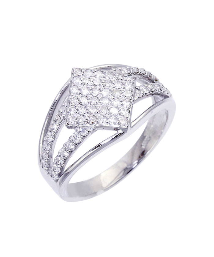 セール】Pt900 天然ダイヤモンド 計0.5ct パヴェ プラチナリング