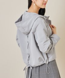 tocco closet(トッコクローゼット)/【美人百花5月号掲載】後ろレースアップデザインマウンテンパーカー/ICEGRAY
