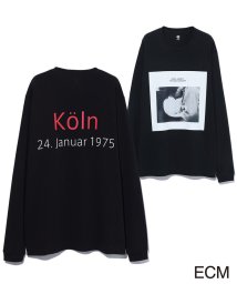 ADAM ET ROPE'(アダム　エ　ロペ)/〈KEITH JARRETT〉LONG SLEEVE PHOTO T－shirt/ブラック系（03）