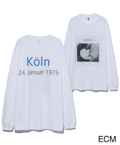 ADAM ET ROPE'(アダム　エ　ロペ)/〈KEITH JARRETT〉LONG SLEEVE PHOTO T－shirt/ホワイト（10）