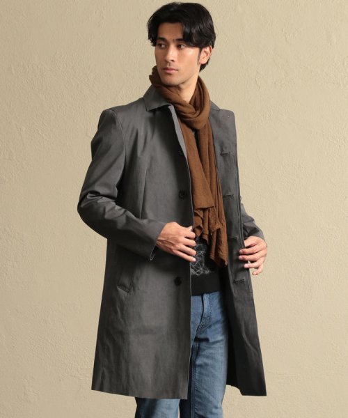 ダメージテクノスエード ステンカラーコート メンズファッション 阪急百貨店公式通販 阪急 Men S Online Store