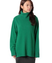 BENETTON (women)(ベネトン（レディース）)/ウールハイネックオーバーサイズニット・セーター/グリーン系その他