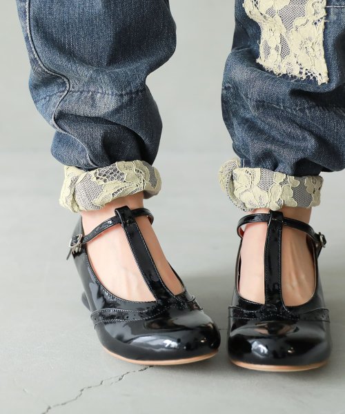 Tストラップパンプス オシャレウォーカー Osharewalker Magaseek