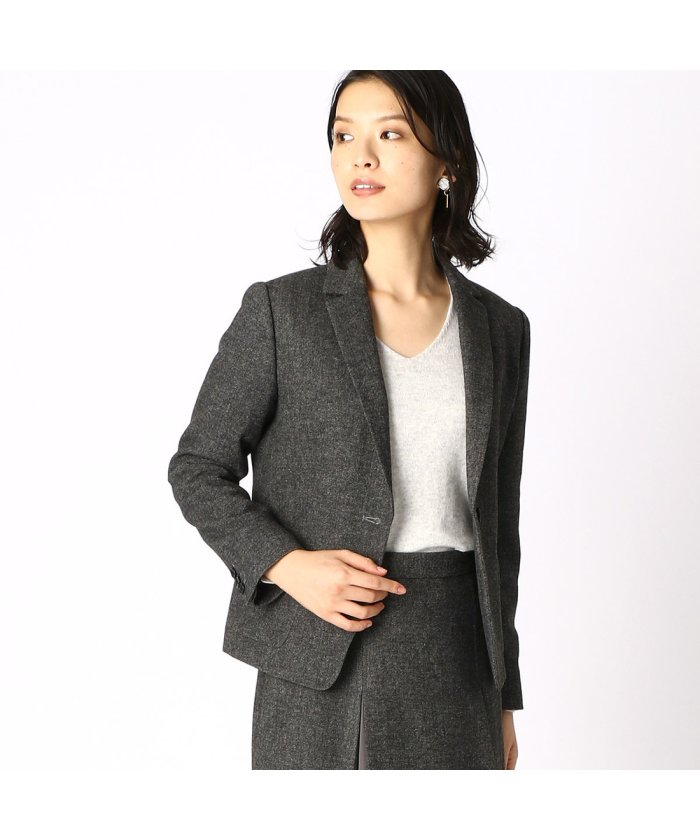 コムサイズム Comme Ca Ism ホームスパン テーラードジャケット