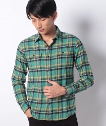 JEANS MATE(ジーンズメイト)/【OUTDOOR PRODUCTS】ネルチェックシャツ/ミントグリーン