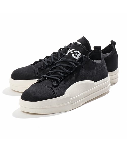 Y-3(ワイスリー)/adidas アディダス YOHJI YAMAMOTO EF2651 YUBEN LOW ローカット スニーカー シューズ BLACK/BLACK メンズ/BLACK